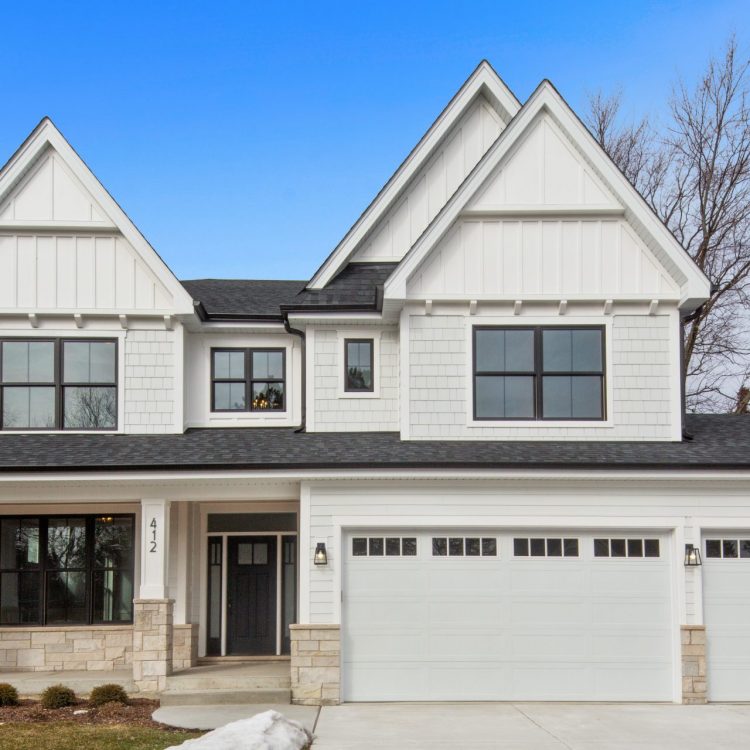 Sherman Street Project - Front View - Custom Home by Ryan James Homes