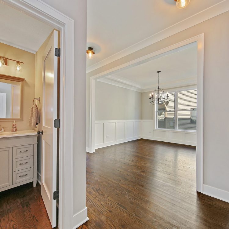 Pershing Ave Project - Powder Room - Custom Home by Ryan James Homes